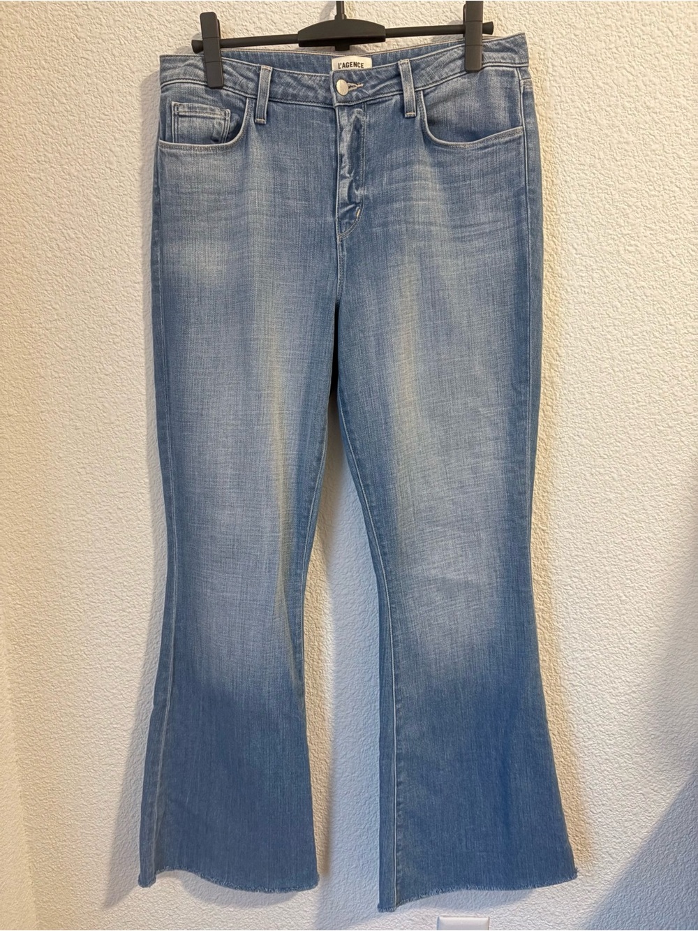 L'AGENCE Light Blue Sera High-Rise Flare Jeans Size 31